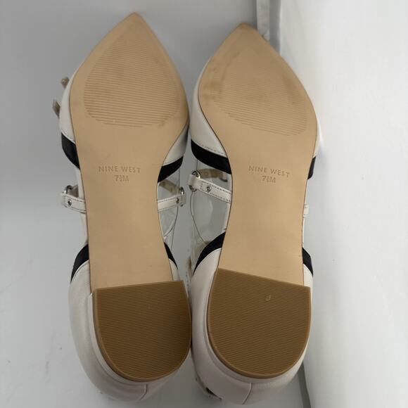 Nine West Womens Aweso Off White Adjustable Ankle Strap 7.5 M NWB - Picture 7 of 9